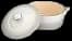 Denby - Natural Canvas White Cast Iron Casserole Dish - Dutch Oven ...