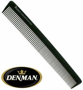 Denman DC08 Carbon Barbering Comb grzebień do strzyżenia włosów Black ...