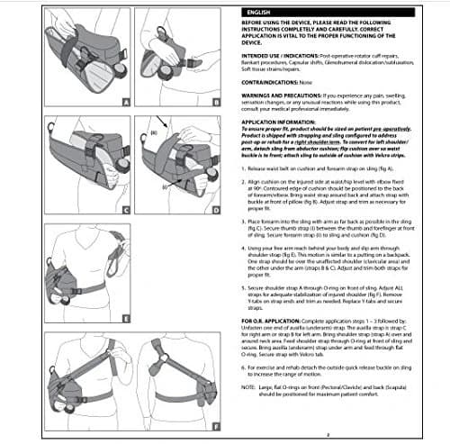 DonJoy UltraSling IV Shoulder Support Sling, Large Vehicles Parts ...