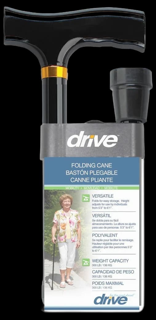 Drive Medical Aluminum Adjustable Folding Cane-Bronze - Exquisite Canes