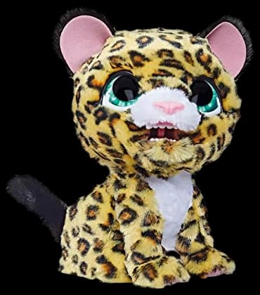 furReal Lil’ Wilds Lolly The Leopard Plush Toy, Electronic Pets, with 40+ Sounds and Reactions; Interactive Pet, Animatronic Toys for 4 Year Old Girls and Boys and Up