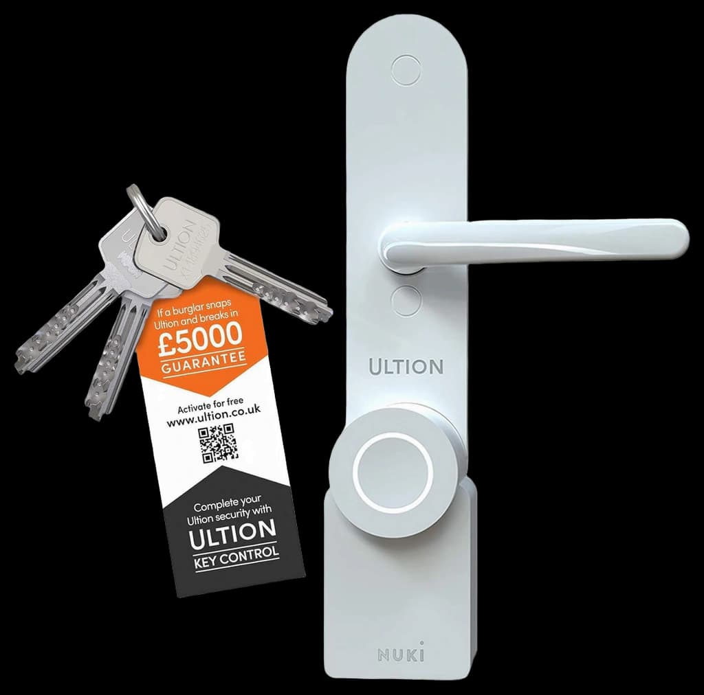 Ultion Nuki Plus Smart Lock - 2025 UK Edition | White Steel | Built-in ...
