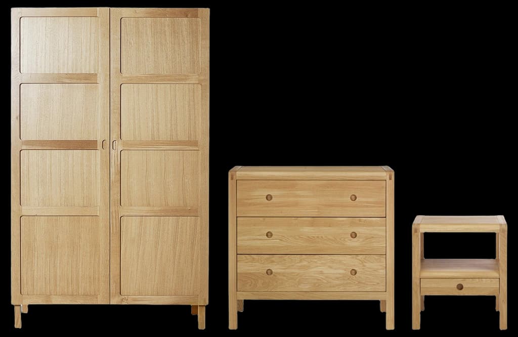 Habitat Radius 3 Piece 2 Door Wardrobe Set - Oak by Argos | ufurnish.com