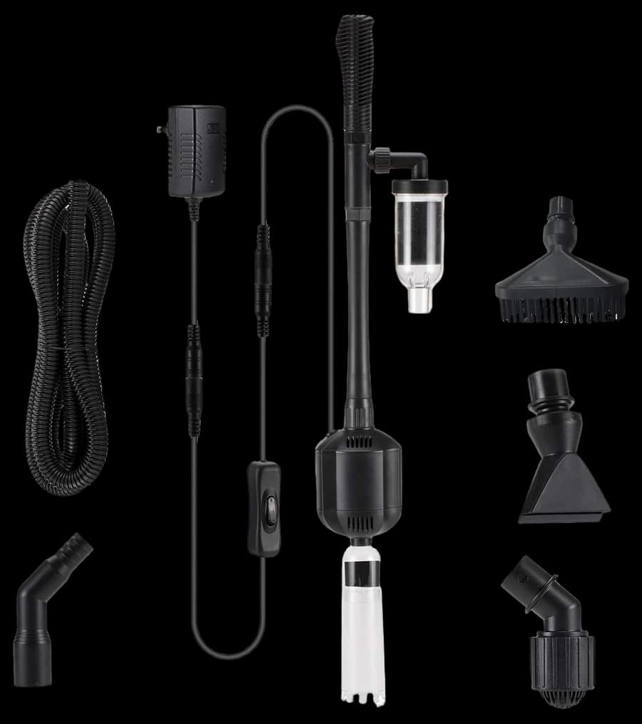 Hygger 12V DC 5-in-1 Aquarium Gravel Vacuum Cleaner Water Changer Kit ...