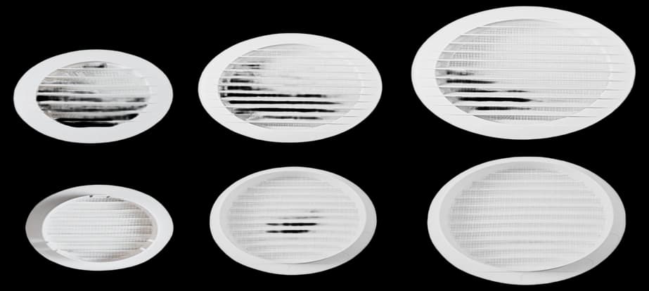 Kair White Plastic Circular Ceiling Grille