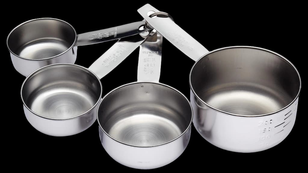 KitchenCraft Stainless Steel Measuring Cups