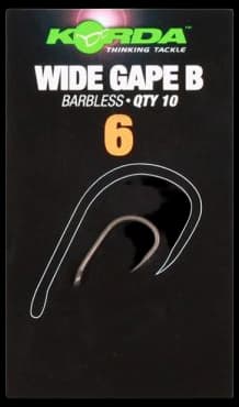 Korda Barbless Wide Gape Hooks