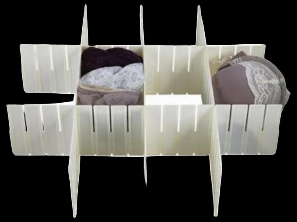 Lakeland Cut to Size Any-Way Slot Together Drawer Organiser Dividers ...