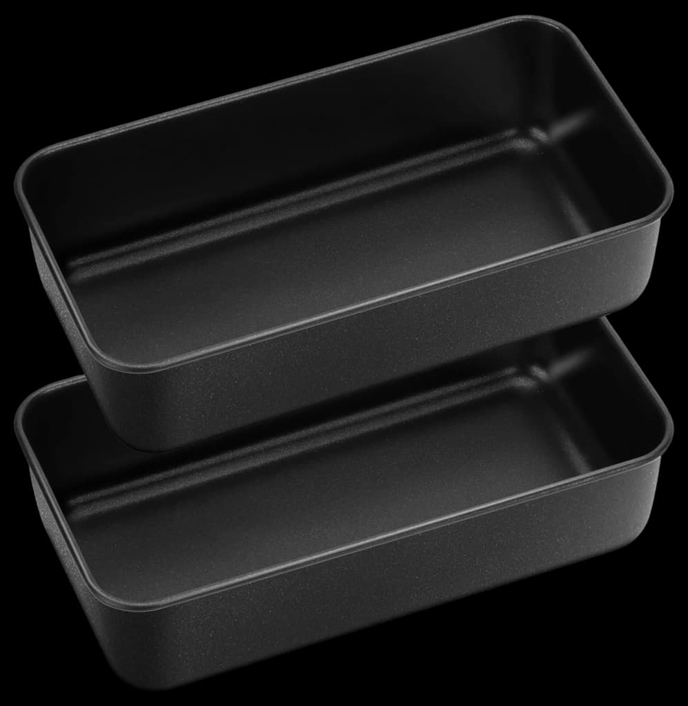 Homikit Loaf Bread Tin Set of 2, Stainless Steel Cake Baking Pans with ...