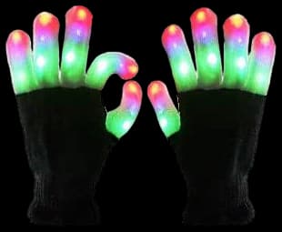 Amazon.com: Luwint Children LED Finger Flashing Light Up Gloves, Cool ...