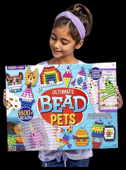 Made By Me DIY Bead Pets Craft Kit for Kids, Art Projects for Boys and ...