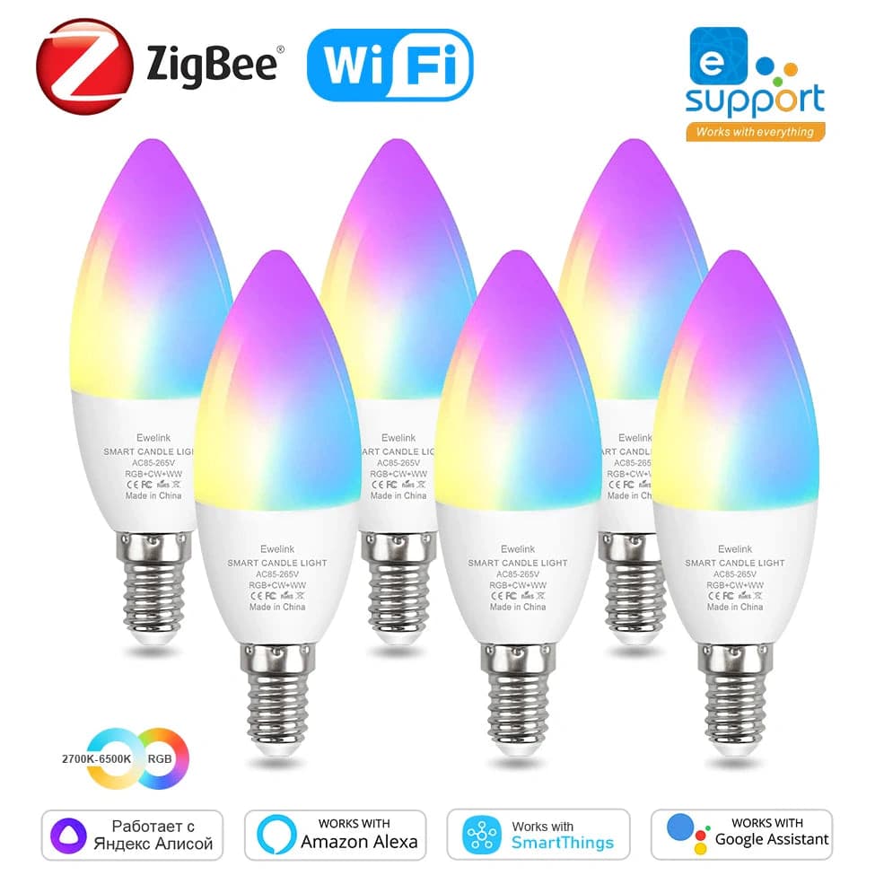 Meross Smart WiFi Candle Bulb E14