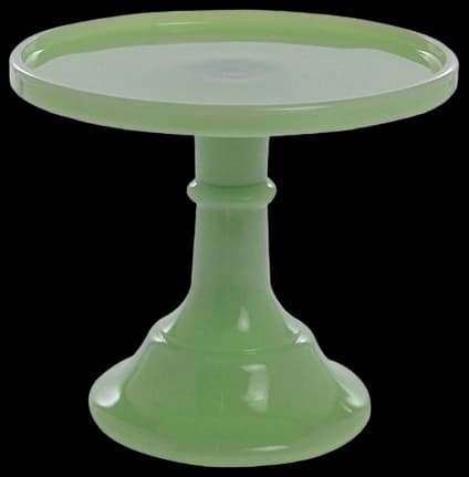 Jadeite 6" Glass Cake Stand - by Mosser Glass
