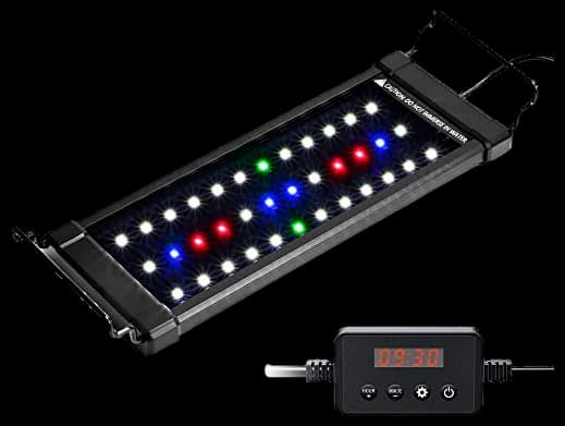 NICREW ClassicLED Plus Planted Aquarium Light, Full Spectrum LED Fish Tank Light for Freshwater Plants, 12 to 18 Inch, 8 Watts