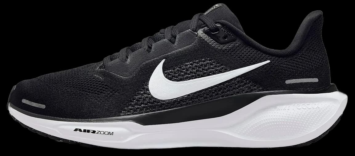 Nike Pegasus 41 Men's Road Running Shoes (FD2722-105, White/Pure), White/Pure Platinum/Summit White/Black, 9.5