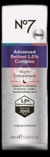 No7 Advanced Retinol 1.5% Complex Night Concentrate - 30mL – DiscountStore