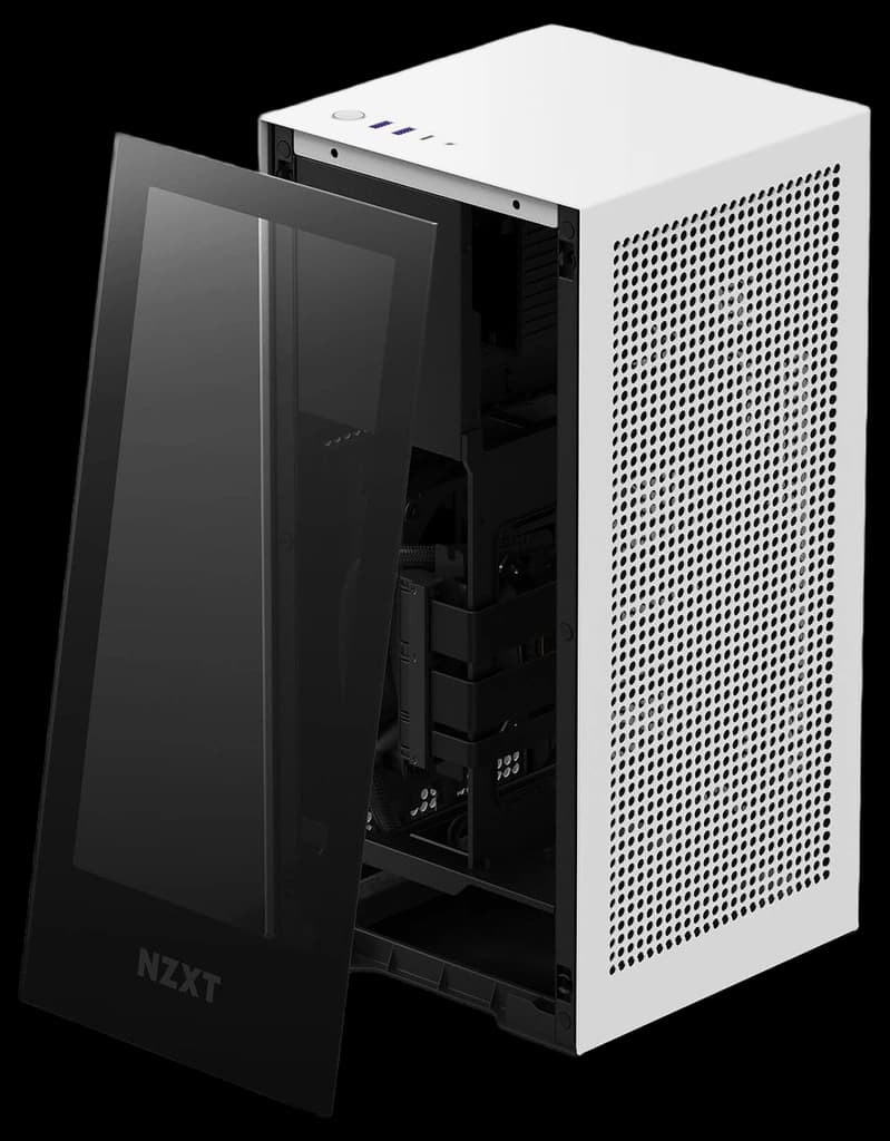 Jual Nzxt H1 V2 Black Mini Itx Case With Psu , Aio Cooler , Vga Riser ...