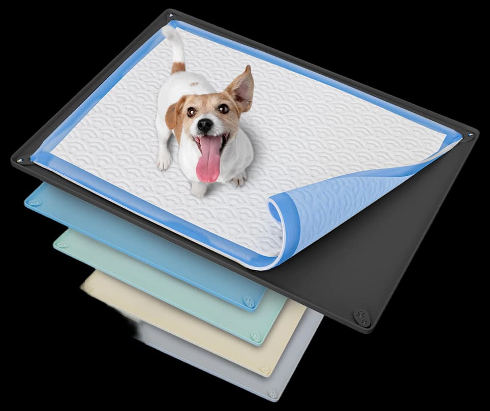 TidyFriend Dog Pee Pad Holder Tray Fits for 30” x 23” Pee Pads with ...