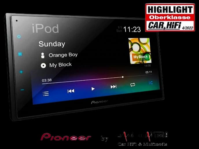 Pioneer SPH-DA360DAB CarPlay Android Auto Einbauset für Fiat Ducato ...