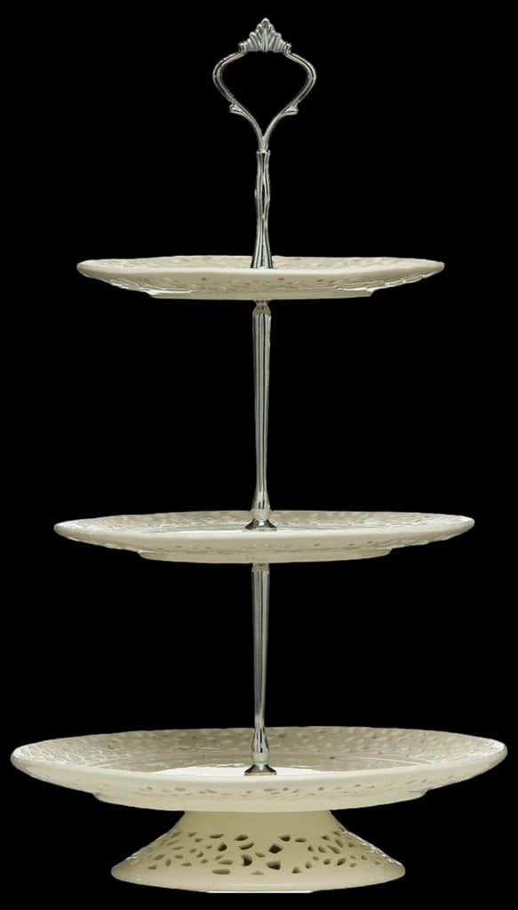 Premier Housewares Ceramic Cake Stand Metal Shaft Cake Stands For ...