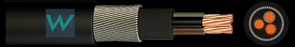 Prysmian 6943X 3 Core Steel Wire Armoured Cable