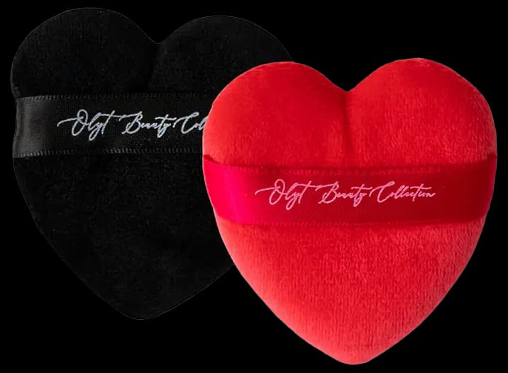 Reusable Makeup Puff Heart Shaped High Elasticity Large Face Powder ...