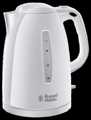 Russell Hobbs 21270 Textures Plastic Kettle, 1.7 Litre, 3000 W, White ...