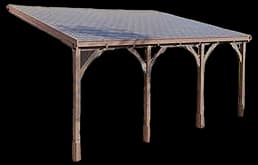 Rutland County Garden Furniture Felt Shingle Wooden Roof Felt Pergola ...