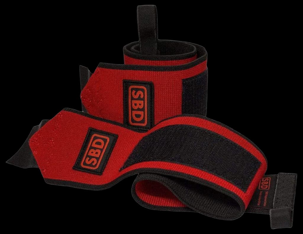 SBD Wrist Wraps - Black & Red — Inner Strength Products