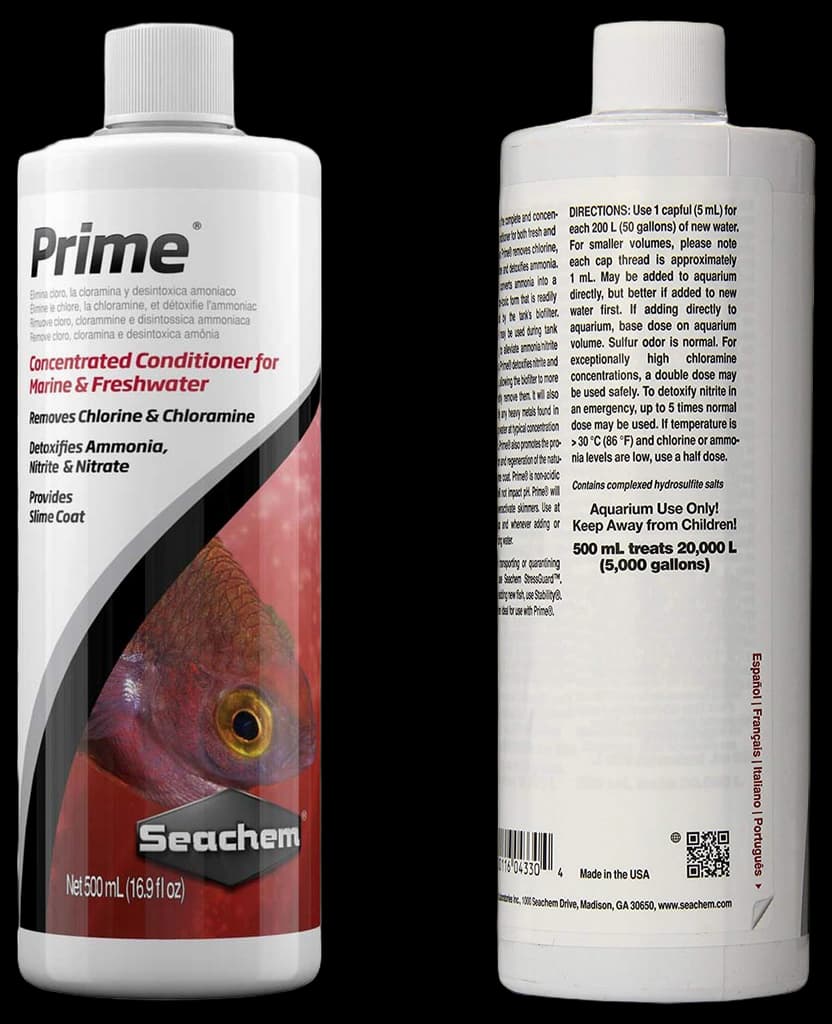 Seachem Prime 500ml Concentrated Conditioner for marine & Freshwater