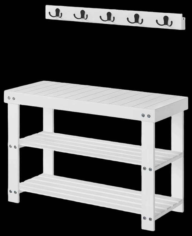 SONGMICS Rolling Coat Rack, Bamboo Garment Rack, Clothes Hanging Rail ...