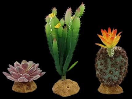 Amazon.com: JIHAQUA Reptile Plants Succulent, Artificial Desert Rain ...