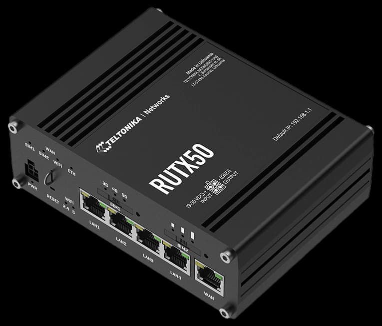 Teltonika RUTX50 5G Wifi Router - iot solutions.ie