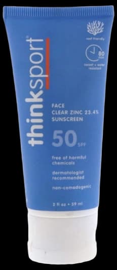Thinksport Mineral Sunscreen, SPF 50 Clear Zinc Oxide Sunscreen, 2 Fl ...