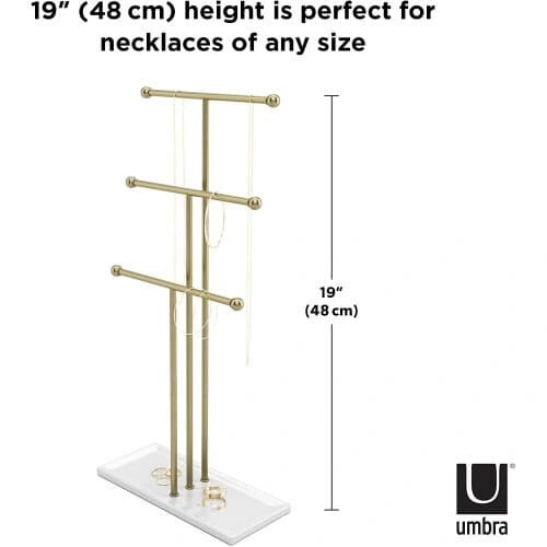 Amazon.com: Umbra Trigem Hanging Jewelry Organizer Tiered Tabletop ...