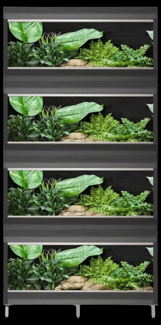 VivExotic Repti-Home Maxi Medium Three-Tier Stack Oak Vivarium