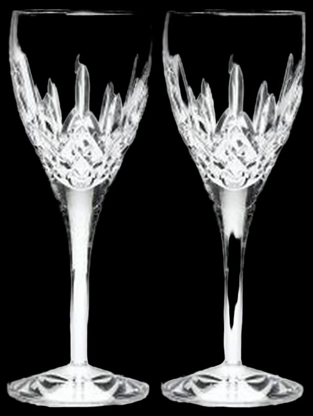 Amazon.com | Waterford Lismore Nouveau Goblet Pair: Goblets & Chalices