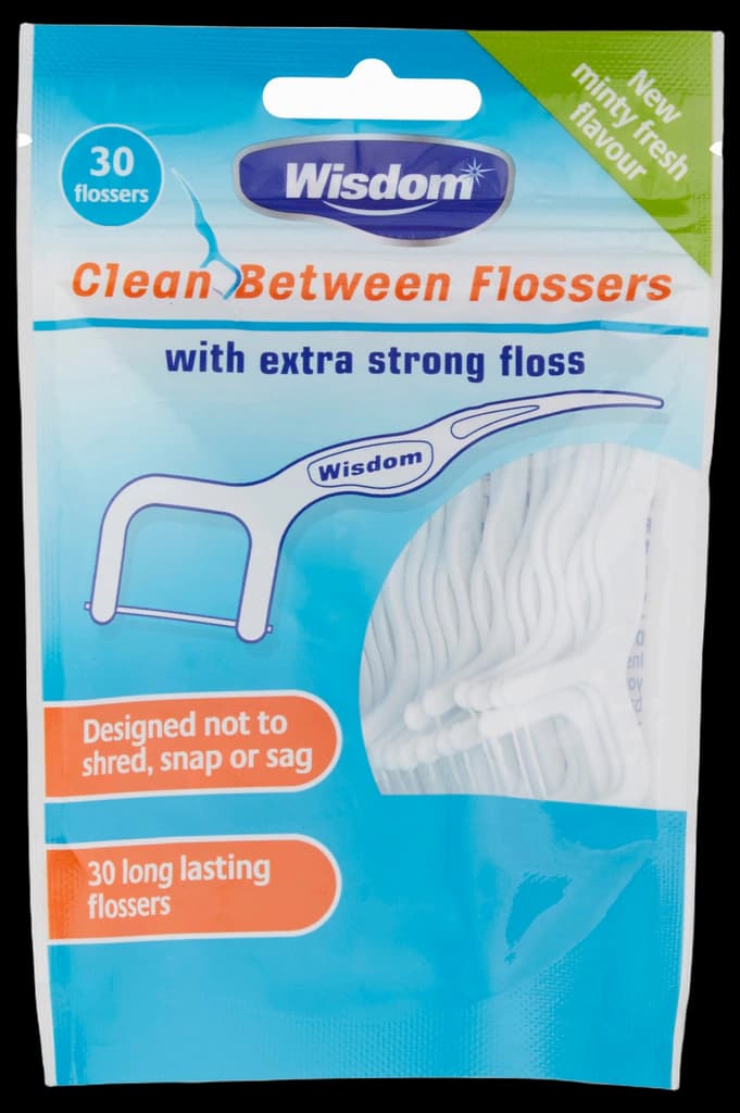 Wisdom Clean Between Flossers - 30 Flossers | Dental – Rowlands Online ...
