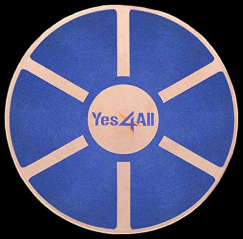 Yes4All Wooden Wobble Balance Board - Wobble Board for Physical Therapy ...