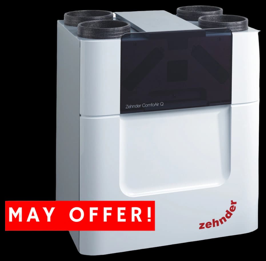 Zehnder 471502018 ComfoAir Q350 MVHR Unit With Enthalpy Exchanger ...