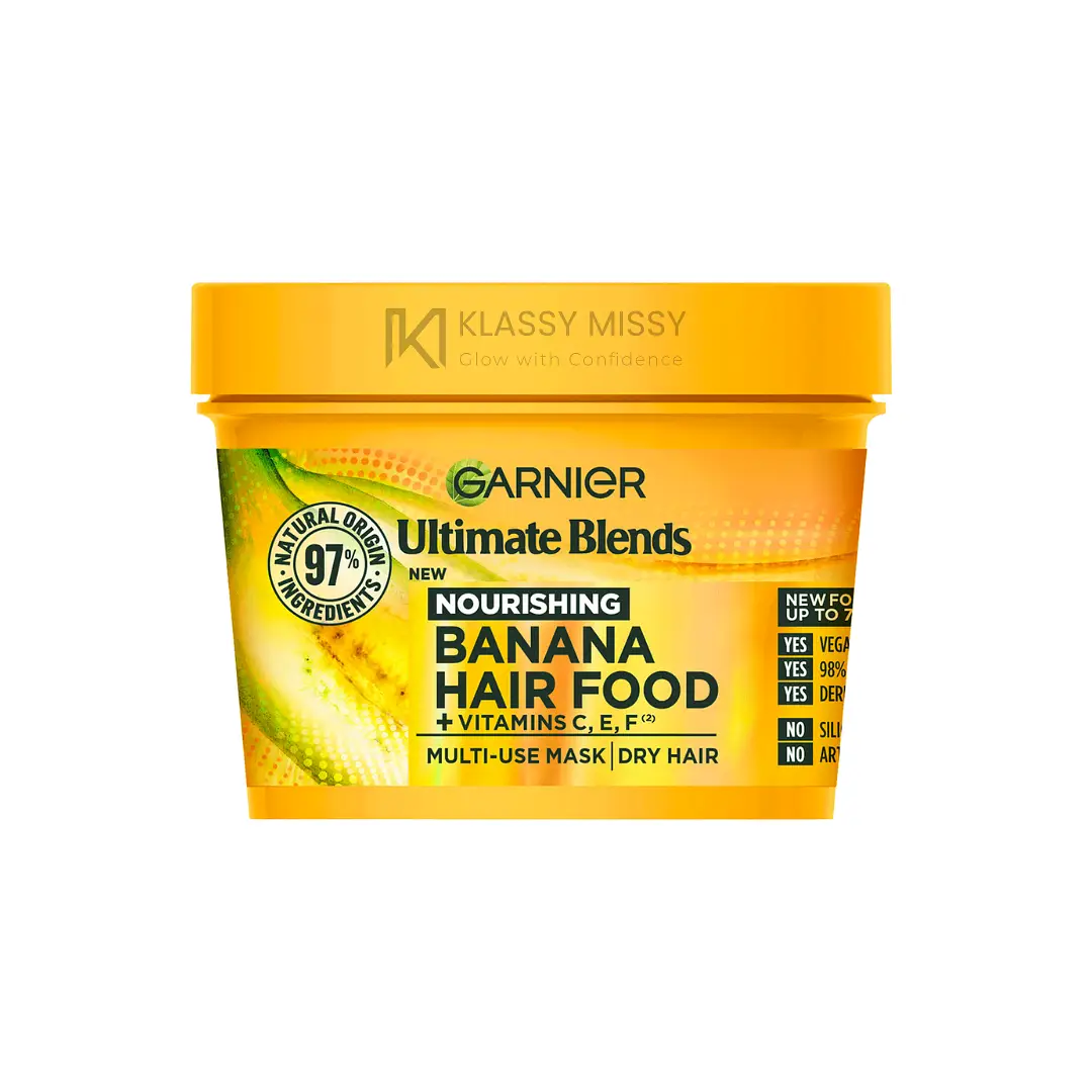 Garnier Ultimate Blends Hair Food Banana 3-in-1 Dry Hair Mask Treatment ...