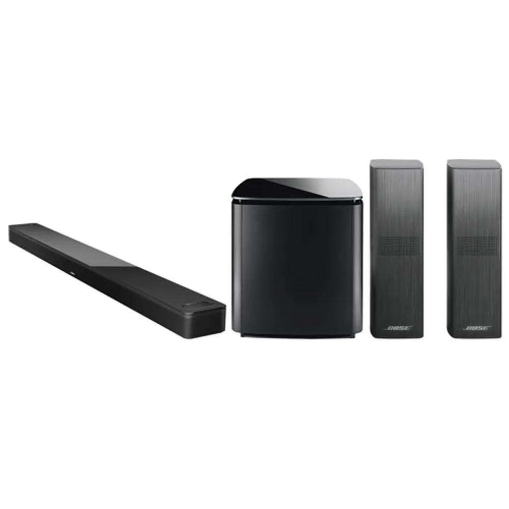 Bose Smart Soundbar 900 with Bass Module 700 Subwoofer & Surround ...