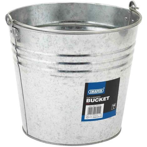 Draper GB14 Galvanised Steel Bucket (14L)