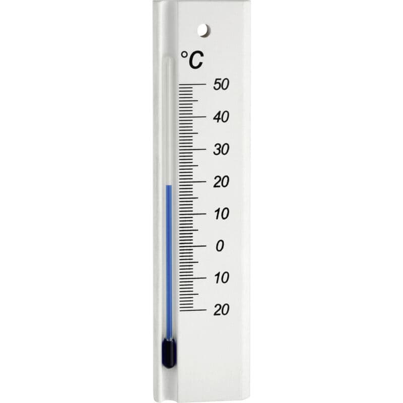 TFA Dostmann Analoges Innenthermometer aus Buche Thermometer Weiß 12. ...