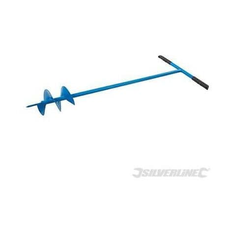 Silverline Fence Post Auger Hole Drill Digger Manual Tool 5 Bore 1100mm ...