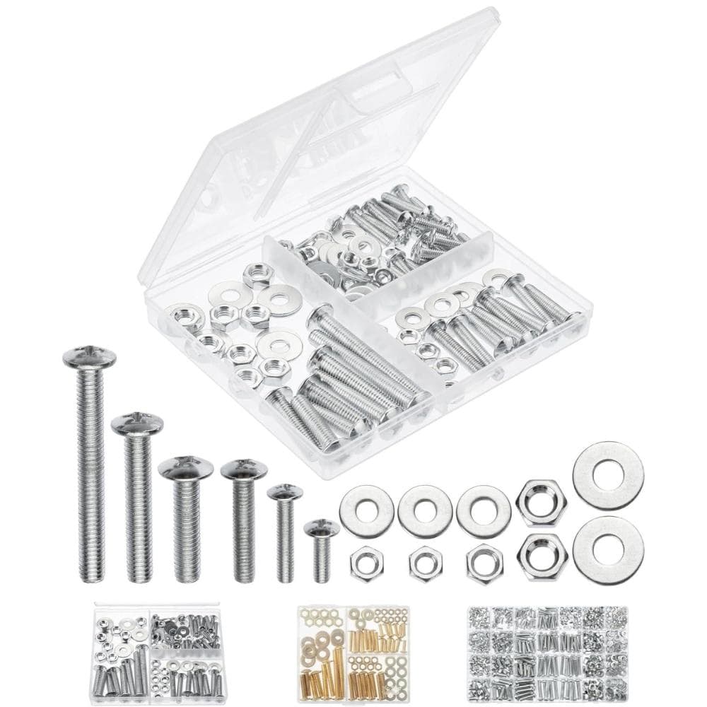 Mr. Pen- Nuts and Bolts Assortment Kit, 1080 pcs, Carbon Steel M3 M4 M5 ...