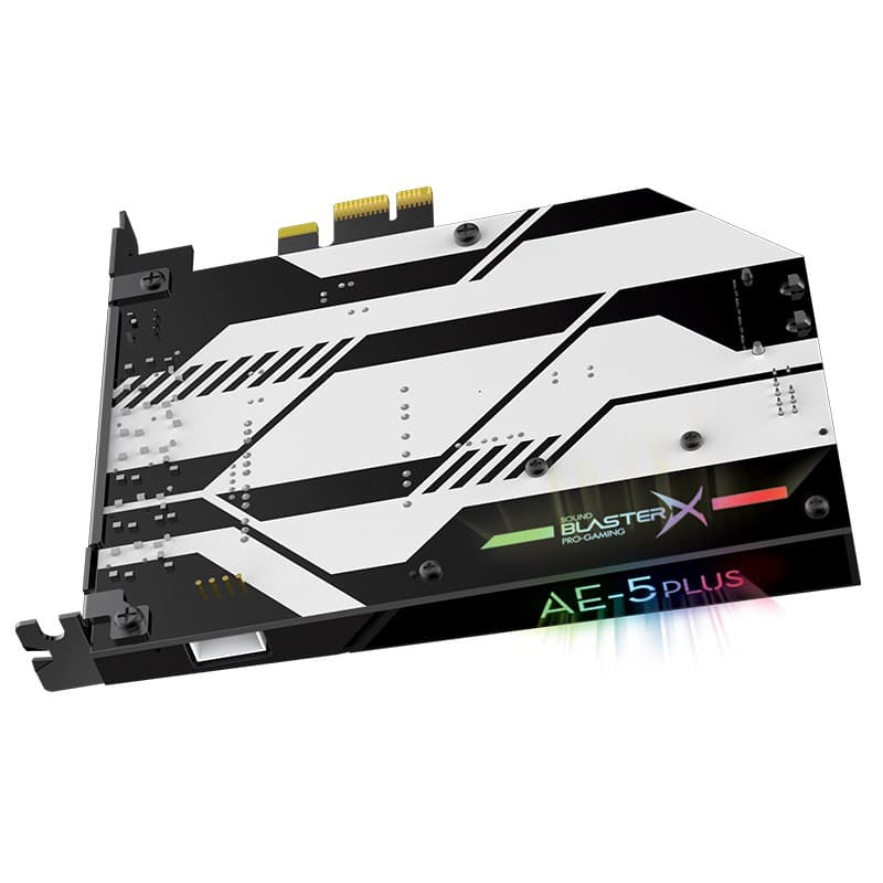 Creative Sound BlasterX AE-5 Plus Hi-res PCI-e DAC RGB Gaming Sound ...