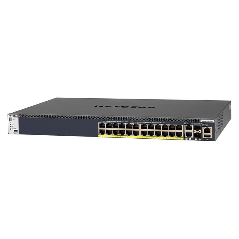 Netgear ProSAFE M4300-28G-PoE+ 24-Port Gigabit Stackable Managed Switch ...