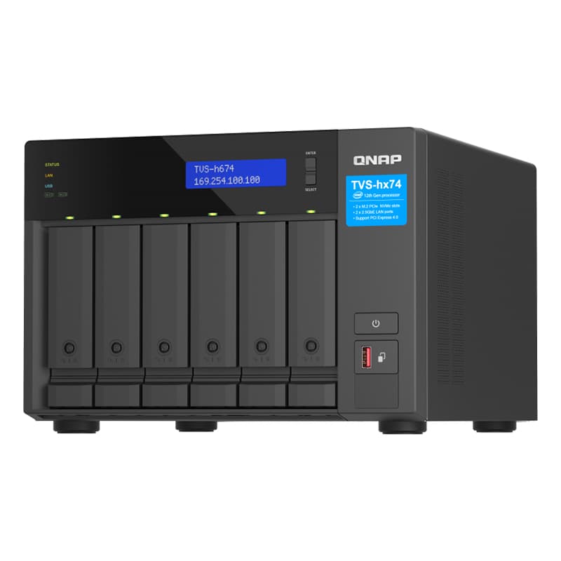 QNAP TVS-h674 6-Bay Diskless NAS i5-12400 6-Core 32GB - TVS-h674-i5-32G ...