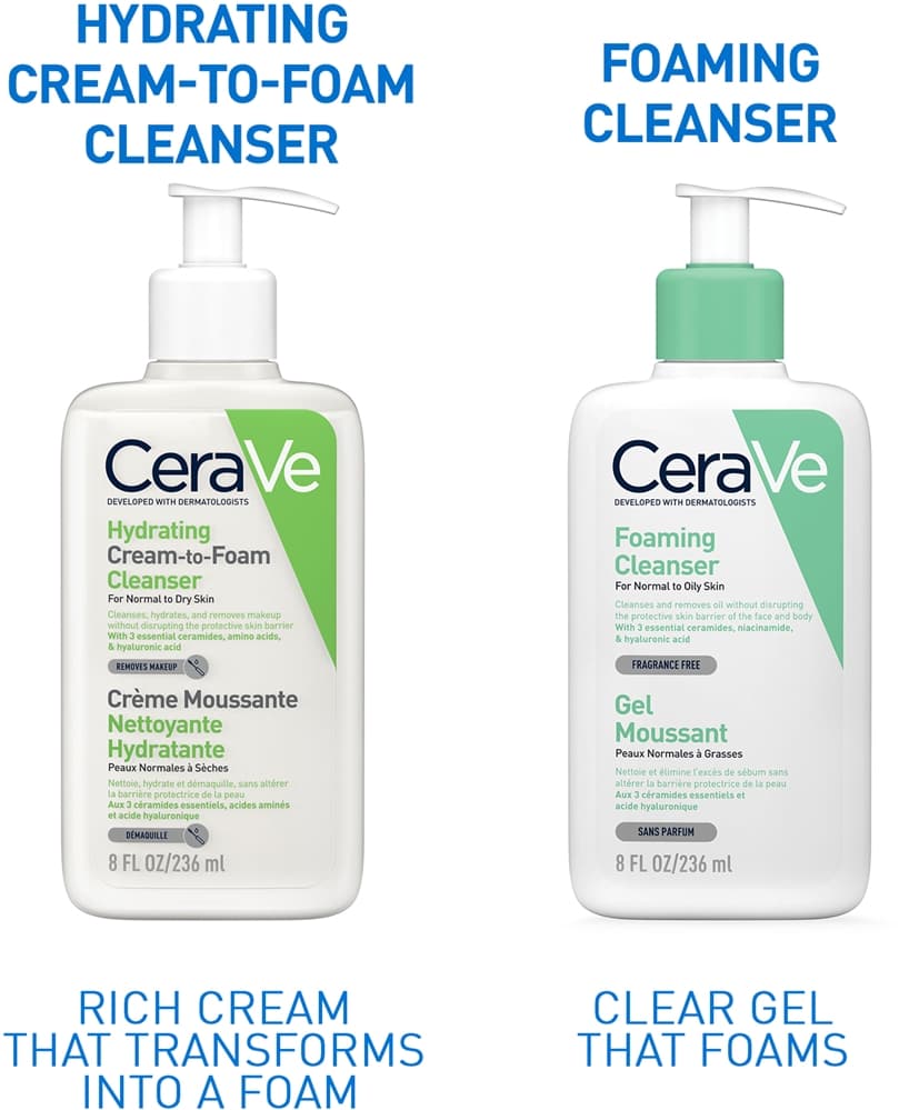 CeraVe Cleansers Hydrating Cream-to-Foam Cleanser почистваща крем- пяна ...